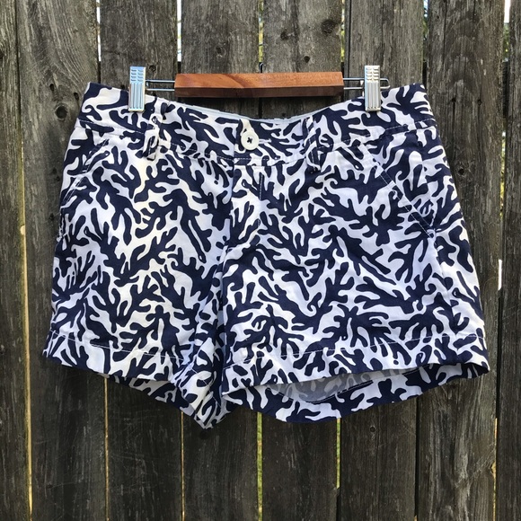 Lilly Pulitzer Pants - Lilly Pulitzer | Blue White Coral Callahan Shorts
